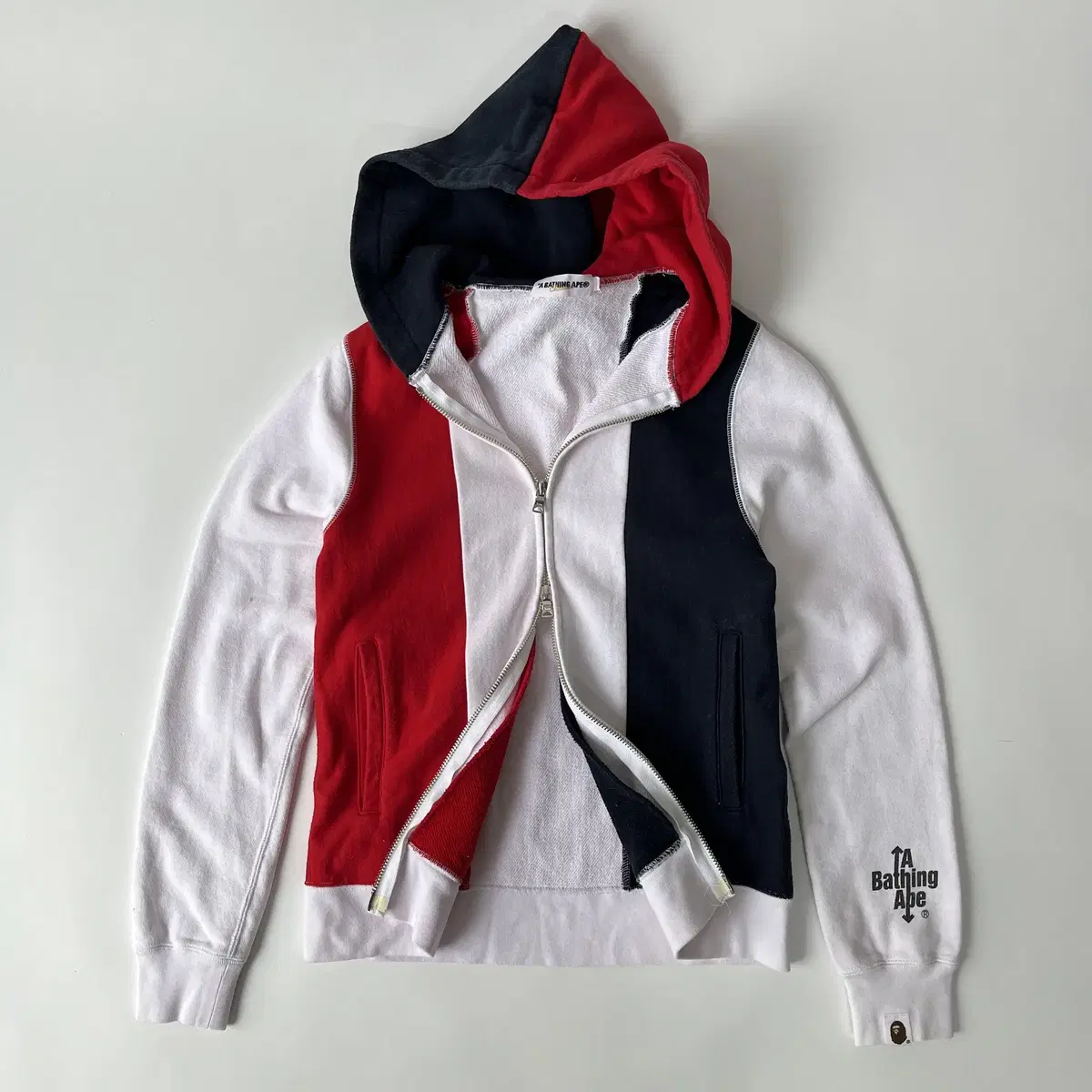 A BATHING APE 2way zip Hoodie zip up